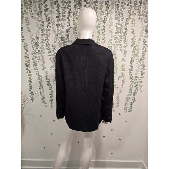 Everlane Oversized Blazer Black Lyocell Size 0 Women’s – Relaxed Minimalist Jack - Picture 6 of 11
